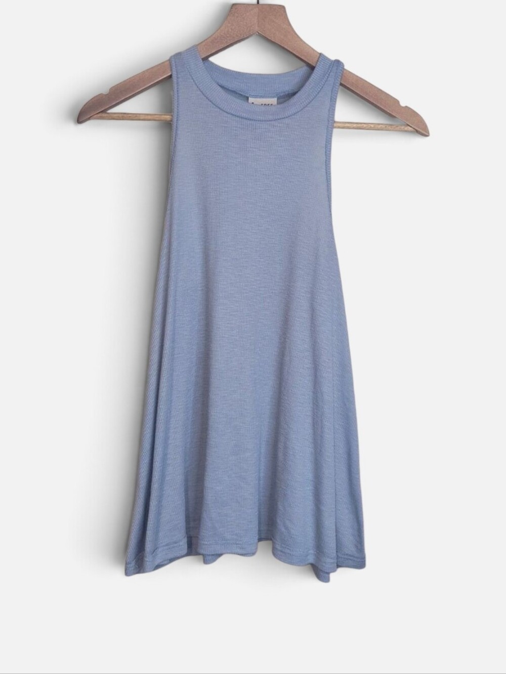 Light Blue Free People Racerback Tank Top